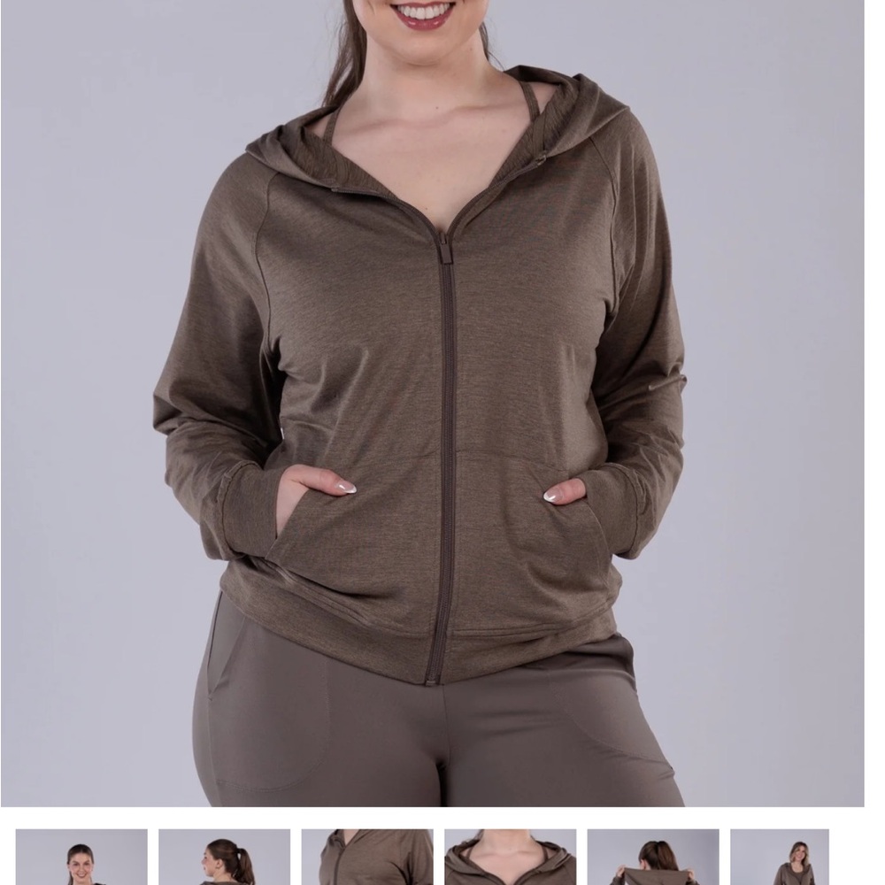 Senita dynamic zip up hoodie